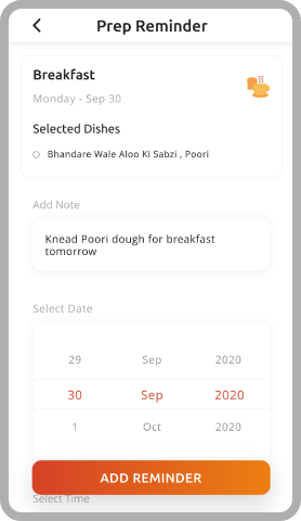 Set Prep Reminder, Create Prep Reminder, Meal Prep, Food Prep, Dish Prep, Meal prep meals