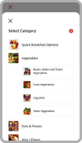 Ingredients selection done, Select Ingredients get recipes, Dish, Recipes ingredients