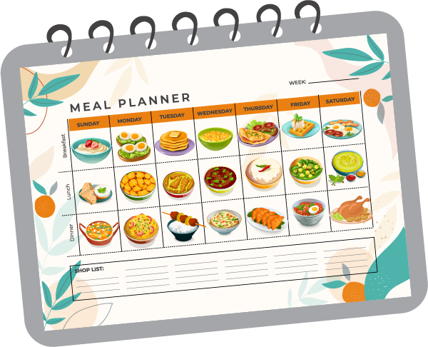 Meal Planning, Indian Meal Planner and Meal Plan